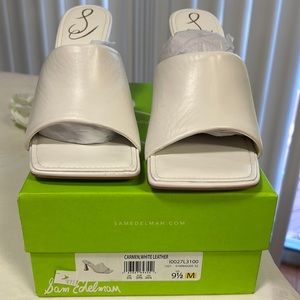 Sam Edelman-Carmen Womens Leather Square Toe Heels. Size 9.5